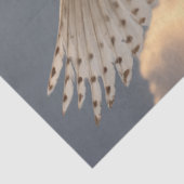 Decoupage Majestic Witte Uil Vliegende Maan Tissuepapier (Detail)