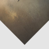 Decoupage Majestic Zwart Paard Gouden Armor Crest Tissuepapier (Detail)