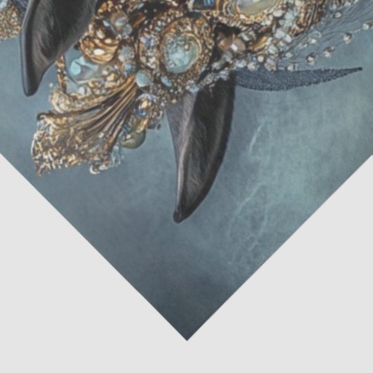 Decoupage Majestical White Mare Lady Elegance Tissuepapier (Detail)