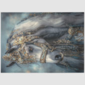 Decoupage Majestical White Mare Lady Elegance Tissuepapier (Voorkant)