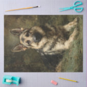 Decoupage Majestueuze Duitse Shepard Schilderij Tissuepapier (Craft)