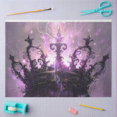 Decoupage Majestueuze Paarse Kroon van de Heer Tissuepapier (Craft)