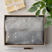 Decoupage Majestueuze Witte Uil Sneeuw Elementen Tissuepapier (Geschenk)