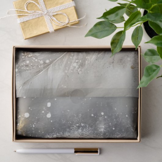 Decoupage Majestueuze Witte Uil Sneeuw Elementen Tissuepapier (Geschenk)