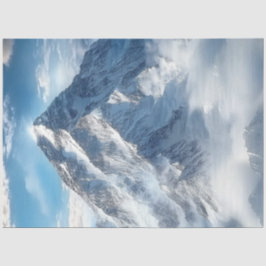 Decoupage Majestueuze Zwitserse Alpen Sneeuwbergen Tissuepapier