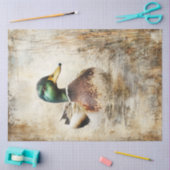 Decoupage Mallard Duck  Schilderij Tissuepapier (Craft)