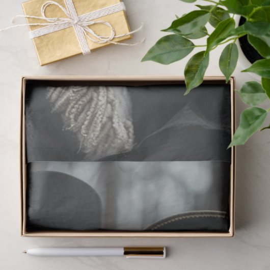 Decoupage  man vrouw schaap tissuepapier (Geschenk)