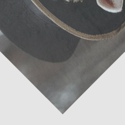 Decoupage man vrouw schaap tissuepapier (Detail)