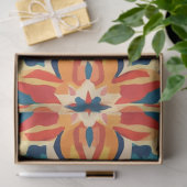 Decoupage Mandala Digitale Kunstwerk Psychedelisch Tissuepapier (Geschenk)