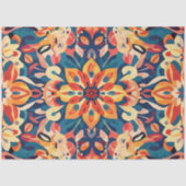 Decoupage Mandala Digitale Kunstwerk Psychedelisch Tissuepapier (Voorkant)