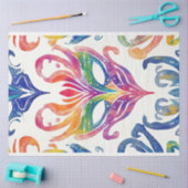 Decoupage Mardi Gras Mask Tissuepapier (Craft)