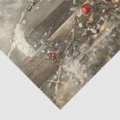 Decoupage Meisje Gekleed Kerst Kleding Tissuepapier (Detail)