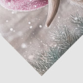 Decoupage Meisje Gekleed Kerst Kleding Tissuepapier (Detail)