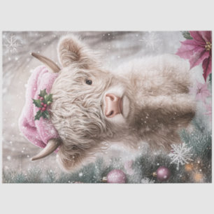 Decoupage Meisje Gekleed Kerst Kleding Tissuepapier