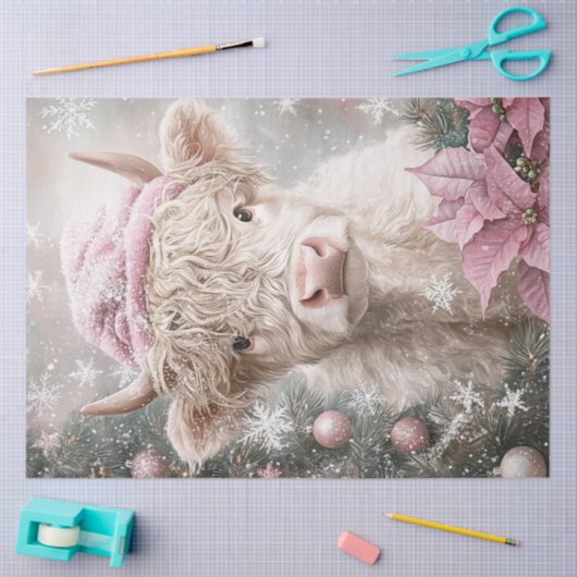 Decoupage Meisje Gekleed Kerst Kleding Tissuepapier (Craft)