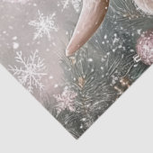 Decoupage Meisje Gekleed Kerst Kleding Tissuepapier (Detail)