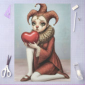 Decoupage melancholic harlequin tissuepapier (Craft)