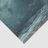 Decoupage Mesmerizing Beach Vrouw Turquoise Groen Tissuepapier (Detail)