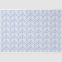 decoupage met blauw chevron-patroon