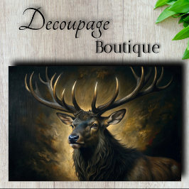 decoupage met edele geest tissuepapier