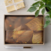 decoupage met gouden bladeren tissuepapier (Geschenk)