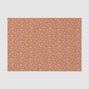 Decoupage met Oranje en roze mot Tissuepapier