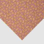 Decoupage met Oranje en roze mot Tissuepapier (Detail)