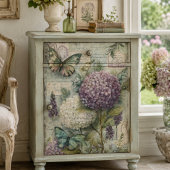 Decoupage met Oude Hortensia Vlinder Tuin Tissuepapier
