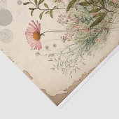 Decoupage met oude wilde bloemen tissuepapier (Detail)