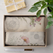 Decoupage met oude wilde bloemen tissuepapier (Geschenk)