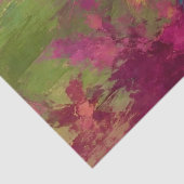 Decoupage met regenboogpauw display tissuepapier (Detail)