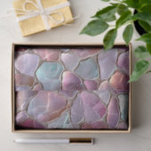 Decoupage met roze zee glas patroon tissuepapier (Geschenk)