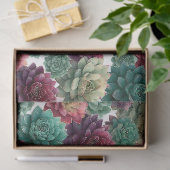 Decoupage met vetplantpatroon tissuepapier (Geschenk)