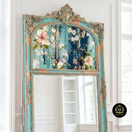Decoupage met vintage bloemen tissuepapier