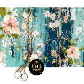 Decoupage met vintage bloemen tissuepapier