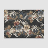 Decoupage met vintage bloemenscrollowerk tissuepapier (Voorkant)