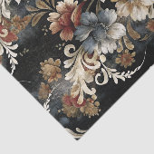 Decoupage met vintage bloemenscrollowerk tissuepapier (Detail)