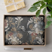 Decoupage met vintage bloemenscrollowerk tissuepapier (Geschenk)