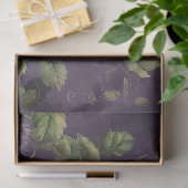 Decoupage met vintage bloemrozen en groen tissuepapier (Geschenk)