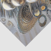 Decoupage Metallic Versierde Zebra Sierpatronen Tissuepapier (Detail)