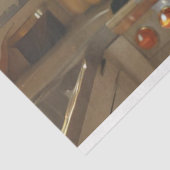 Decoupage Mid-Century Nostalgische vrouw in de keu Tissuepapier (Detail)