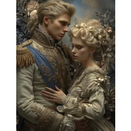 Decoupage Midnight Romance Regal Couple  Tissuepapier