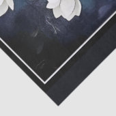 Decoupage Midnight Skull with Magnolia Tissuepapier (Detail)