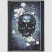 Decoupage Midnight Skull with Magnolia Tissuepapier (Voorkant)