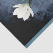 Decoupage Midnight Skull with Magnolia Tissuepapier (Detail)