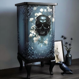Decoupage Midnight Skull with Magnolia Tissuepapier