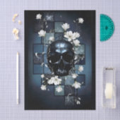 Decoupage Midnight Skull with Magnolia Tissuepapier (Craft)