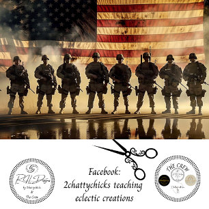 Decoupage Militaire Patriottische Soldaat Opstelli Tissuepapier