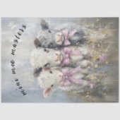 Decoupage Mini Moo Master Highland Kalveren Tissuepapier (Voorkant)