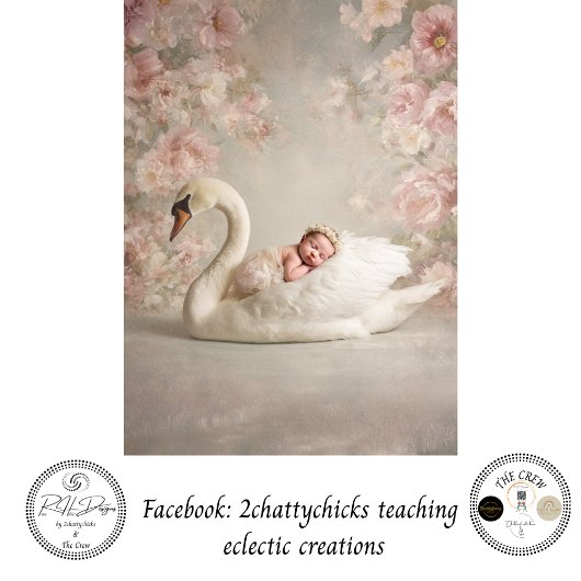 Decoupage Miracle Noelle & Swan Tissuepapier